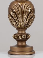 Abajur Polyester Eskitme Gold