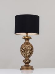 Abajur Polyester Eskitme Gold