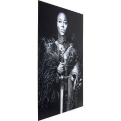 Glass Lady Knight Tablo 100x150cm