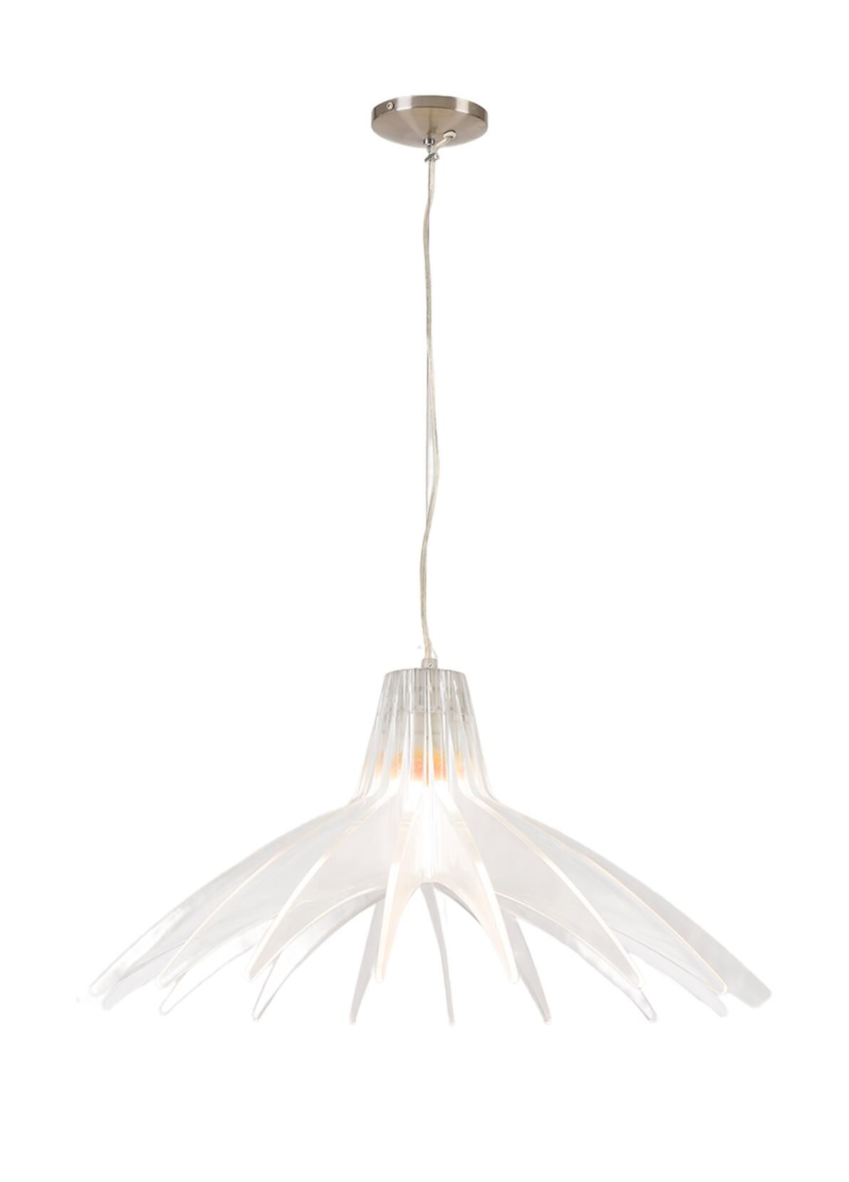 Pleksi Dilimli Sarkıt Avize Şeffaf