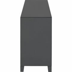 Luxury Push 3 Drawers Grey MDF Şifonyer