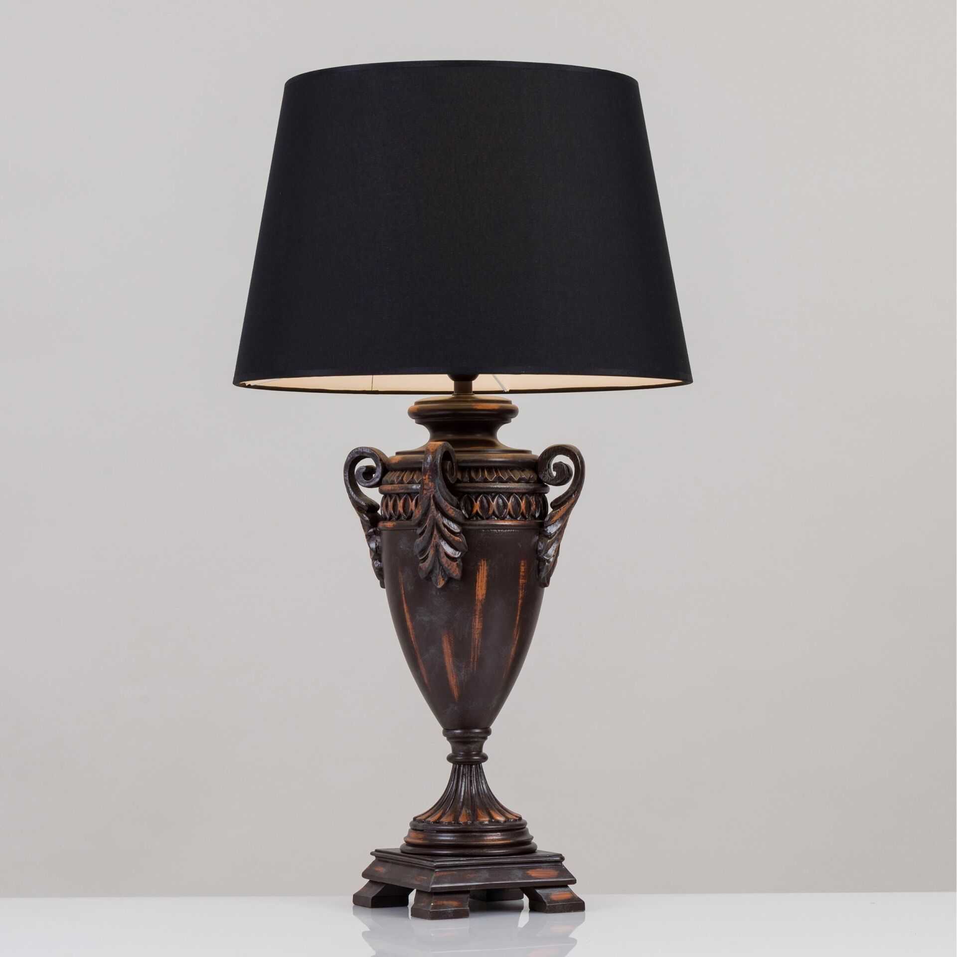 Polyester Abajur Bakır Eskitme