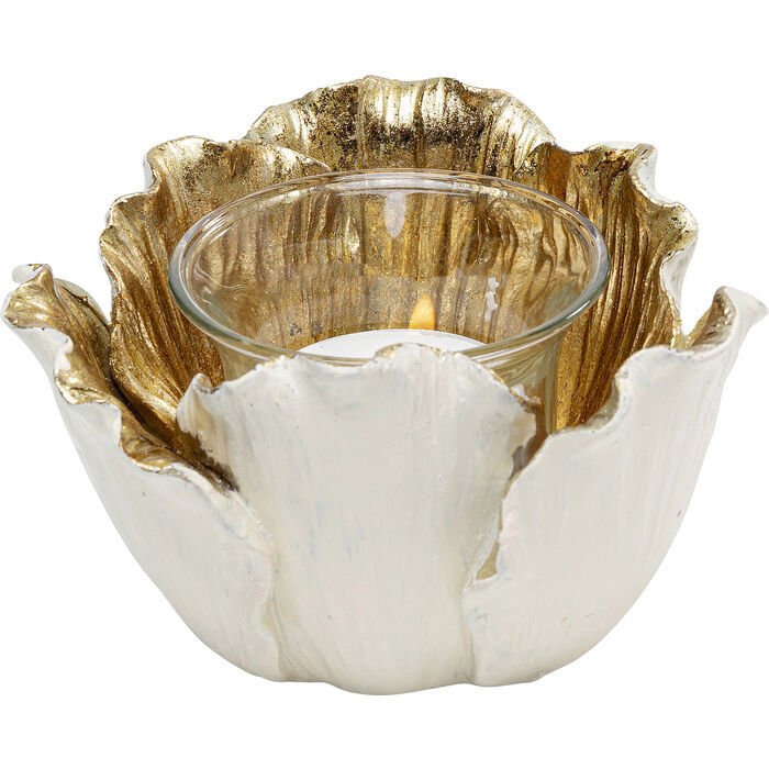 Flower Bloom Cream Gold Mumluk