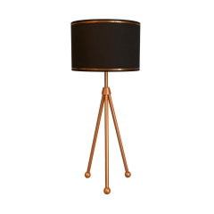 Peral Tripod Ayaklı Bronz Abajur