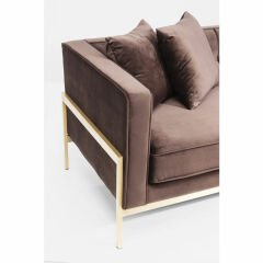 Loft Kahverengi Üçlü Koltuk