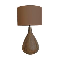 Yery Dokulu Kahverengi Abajur