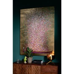 Touched Flower Boat Gold Pink Tablo 120x160cm