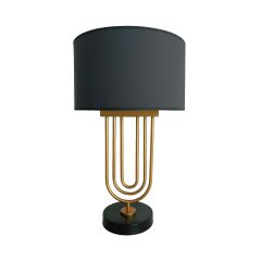 Ulrich Gold Siyah Metal Abajur