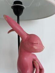 Rabbit Pembe Polyester Abajur