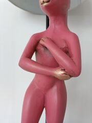 Rabbit Pembe Polyester Abajur