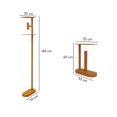 Luno Koleksiyonu 3'lü Aydınlatma Seti (2 Masa Lambası, 1 Lambader)