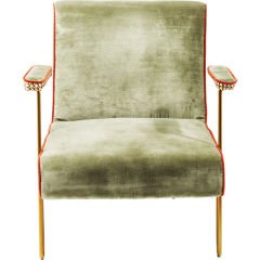 Club Chair Aunt Betty Pirinç Kaplama Berjer