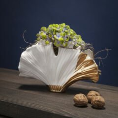 Ginkgo Elegance Porselen Vazo