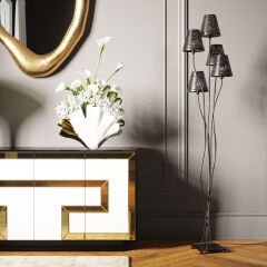 Ginkgo Elegance Porselen Vazo