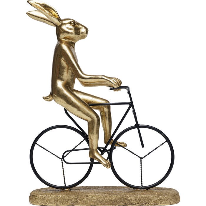 Cyclist Rabbit Dekoratif Obje
