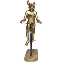 Cyclist Rabbit Dekoratif Obje
