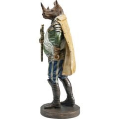 Sir Rhino Standing Dekoratif Obje 42 cm