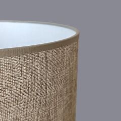 Lersen Taş Dokulu Kahverengi Abajur