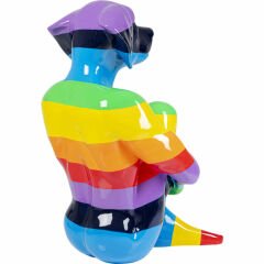 Sitting Dog Rainbow Dekoratif Obje 173cm