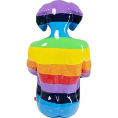 Sitting Dog Rainbow Dekoratif Obje 173cm