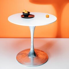 Table Top Invitation Round White Ø90cm