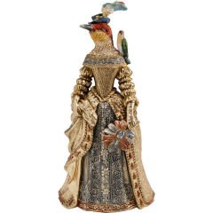 Bird Lady Poliresin Dekoratif Figür