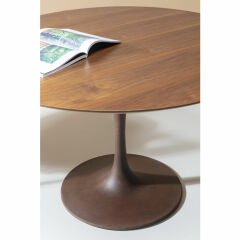 Table Top Invitation Round Walnut Ø120cm