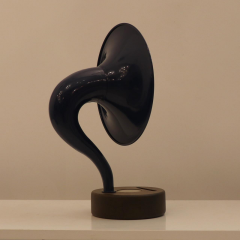 Akustik Gramofon Parlak Lacivert