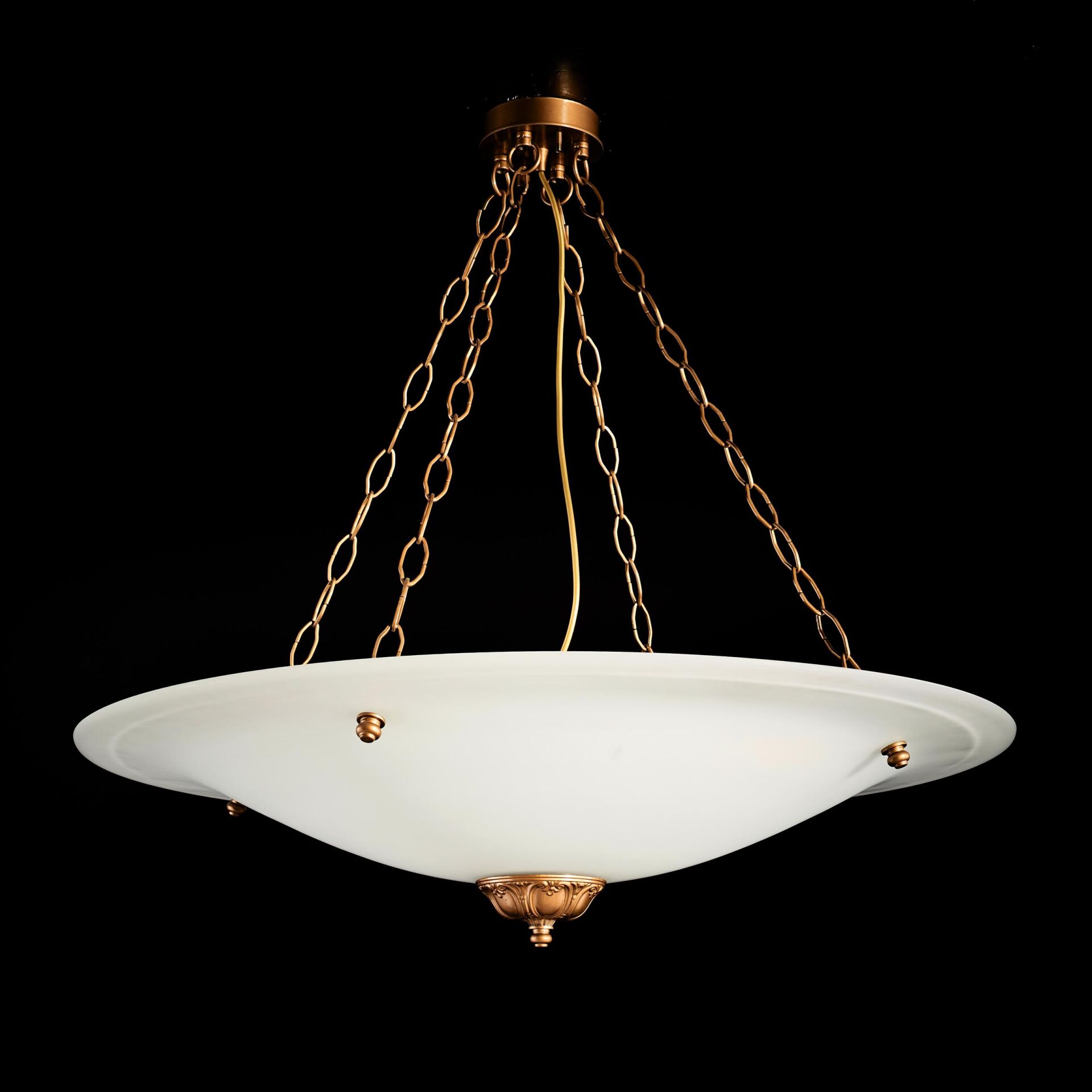 Tabaklı Avize Beyaz