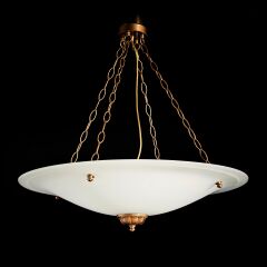 Tabaklı Avize Beyaz