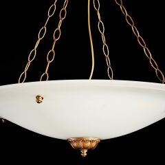 Tabaklı Avize Beyaz