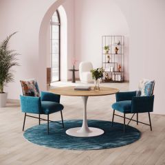 Table Top Invitation Round Oak Ø90cm