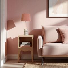 Arse Mermer Tabanlı Beyaz Abajur