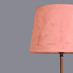 Arse Mermer Tabanlı Beyaz Abajur