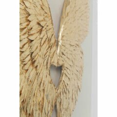 Wings Gold White Duvar Objesi 120x120cm