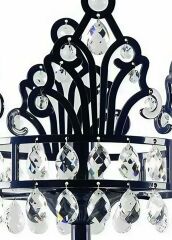 Kristal Taş Süslemeli Abajur