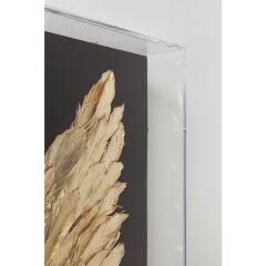 Wings Gold Black Duvar Süsü