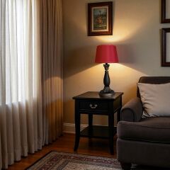 Danla Siyah Eskitme Abajur