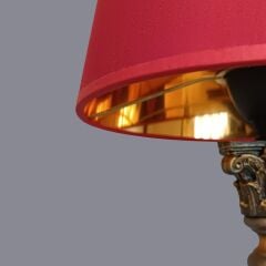 Danla Siyah Eskitme Abajur