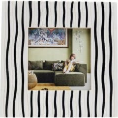 Stripes Siyah MDF Fotoğraf Çerçevesi