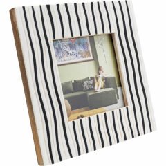 Stripes Siyah MDF Fotoğraf Çerçevesi