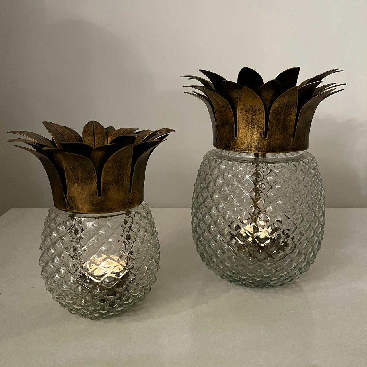 Ananas Camlı Mumluk (2 Adet)