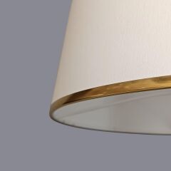 Lara Geometrik Tasarım Bronz Siyah Abajur