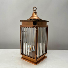 Dekoratif Fener Bronz Kristal