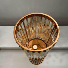 Ayaklı Mumluk Bronz Kristal