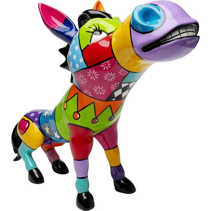 Deco Figurine Donkey Patchwork 54 cm