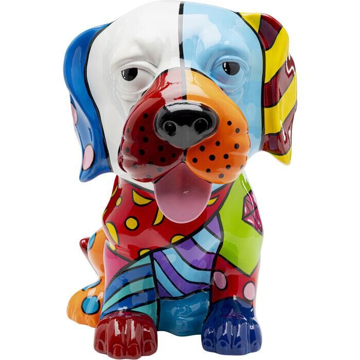 Deco Figurine Dog Patchwork 35 cm