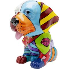 Deco Figurine Dog Patchwork 35 cm