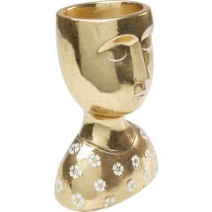 Daisy Head Gold Dekoratif Obje 19 cm