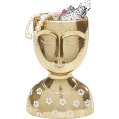 Daisy Head Gold Dekoratif Obje 19 cm